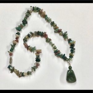 Cool Toned Stone Necklace